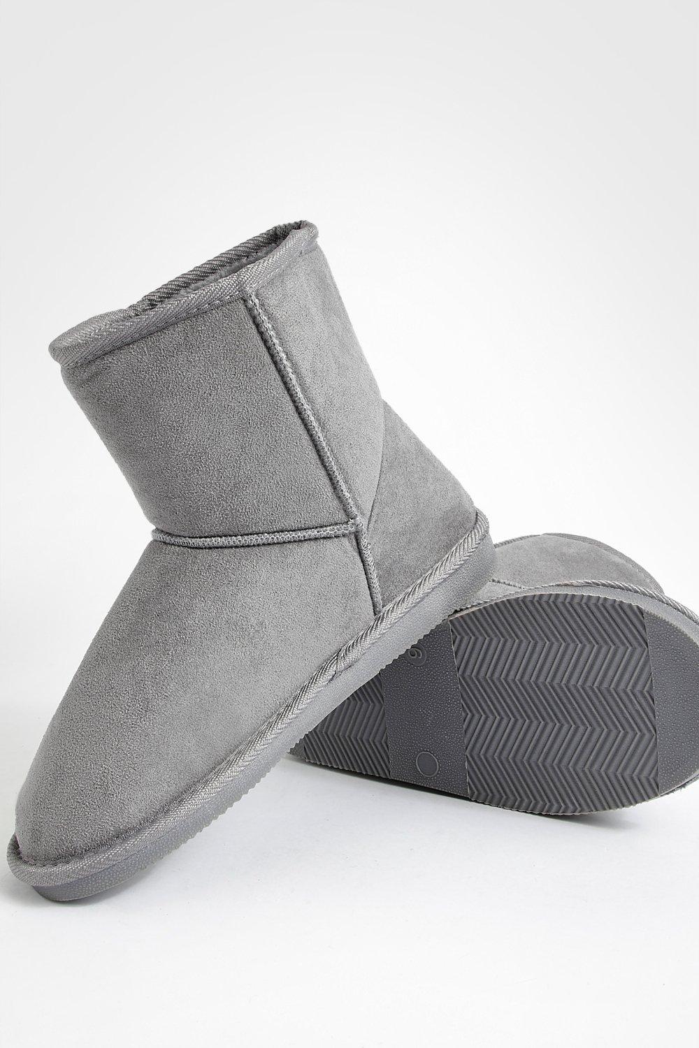 Boohoo grey boots sale